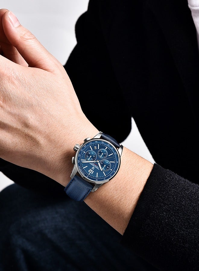 PAGANI DESIGN Watches for Men, Chronograph, VK63 Japanese Quartz Movement, Carbon Fiber Bracelet, Water Resistant to 100M, Sapphire Glass Sports Watch for Men - Image 5