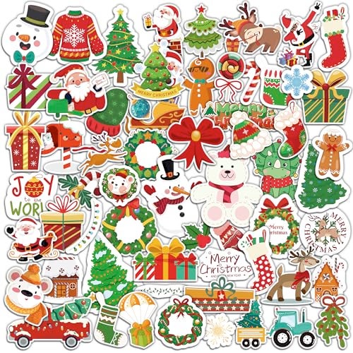 OHOME Stocking Stuffers for Kids 320 PCS Christmas Stickers for Toddlers Kids Christmas Gifts Vinyl Games Crafts - Image 1