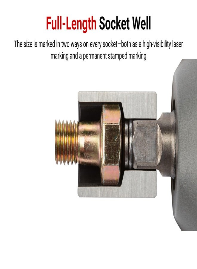 TEKTON 1/2 Inch Drive x 2 Inch 6-Point Impact Socket | SID22051 - Image 3