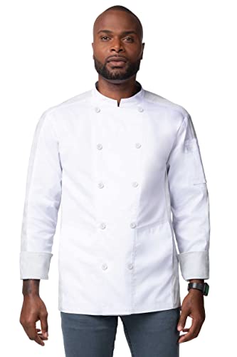 Chef Works Men's Mojave Chef Coat, White, Medium - Image 1