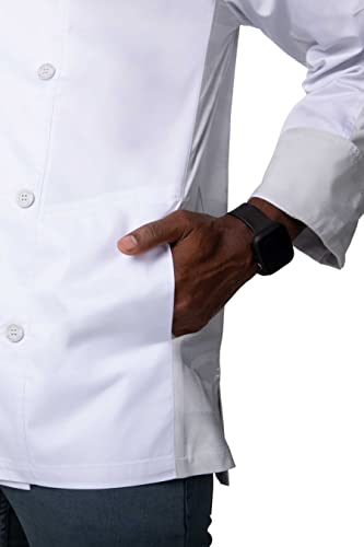 Chef Works Men's Mojave Chef Coat, White, Medium - Image 4