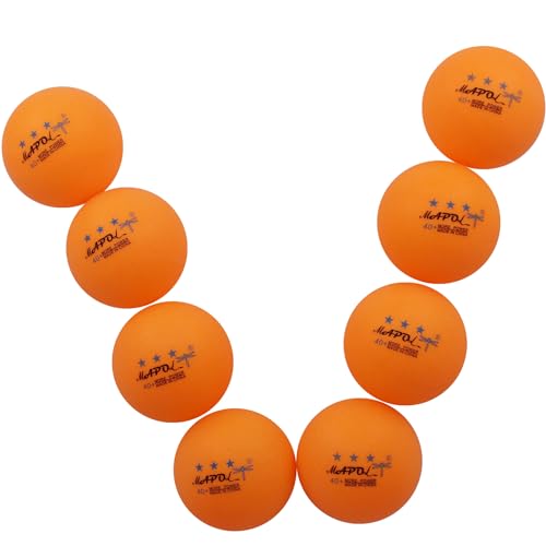 MAPOL 100 Counts 3-Star Orange Practice Ping Pong Balls Advanced Table Tennis Balls - Image 5