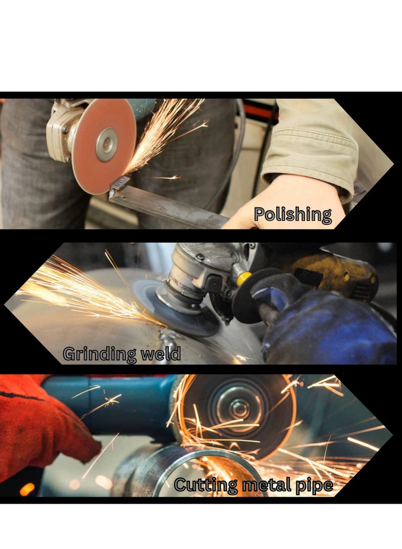 بوناي طاحونة زوايا BN-HK65 بقوة 1200 واط، قرص 115 مم، سرعة 10000 دورة في الدقيقة، ماكينة قطع وطحن كهربائية قوية مع مقبض جانبي، واقي أمان، صواميل فلانجة وفرش كربونية – أداة سلكية 220 فولت - Image 2