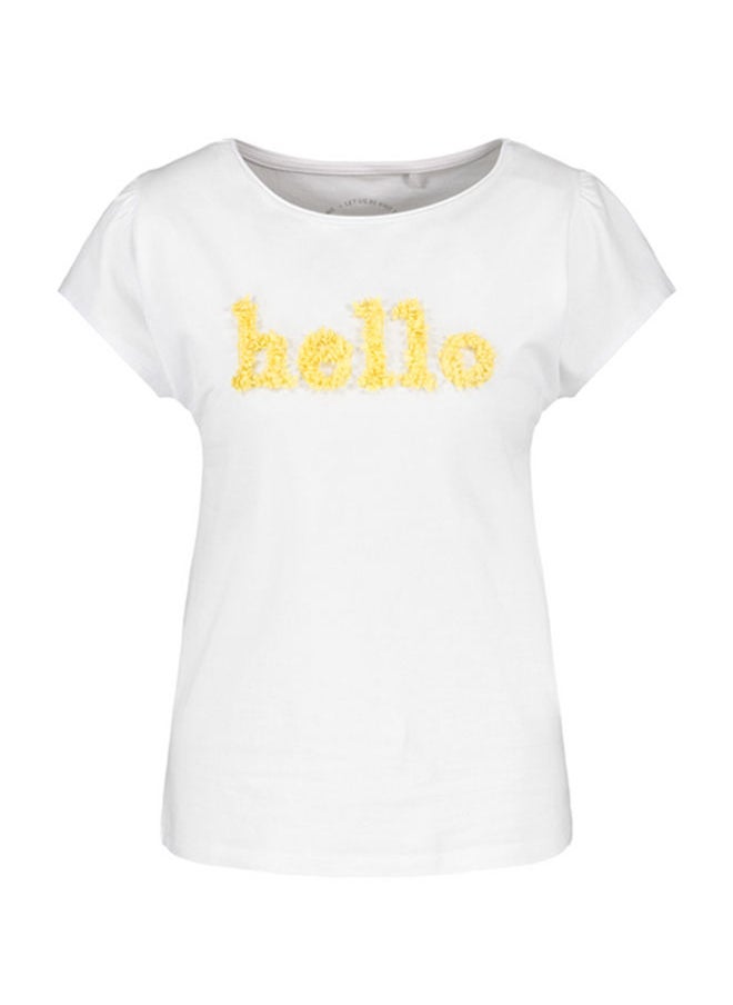 GERRY WEBER T-shirt with flock lettering, GOTS  - Image 4