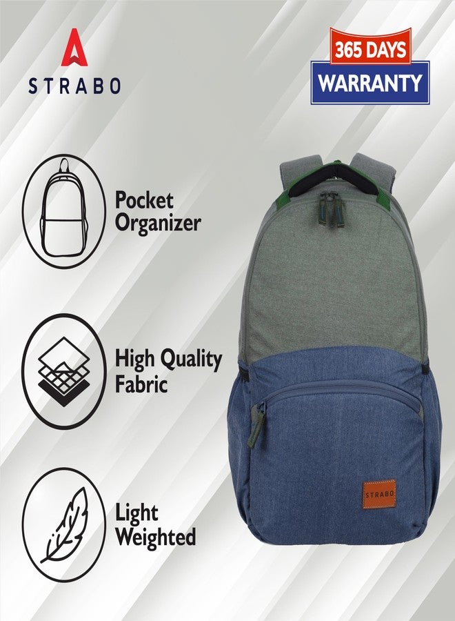 Strabo Medium 30 L Laptop Backpack Cooper Men & Women Bag, For School, College And Office Bag With Laptop Sleeve (30L, Blue) - Image 4