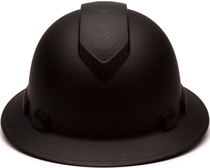 Ridgeline Pyramex Safety Ridgeline Full Brim Hard Hat, 4-Point Ratchet Suspension, Black Graphite Pattern (HP54117) - Image 2