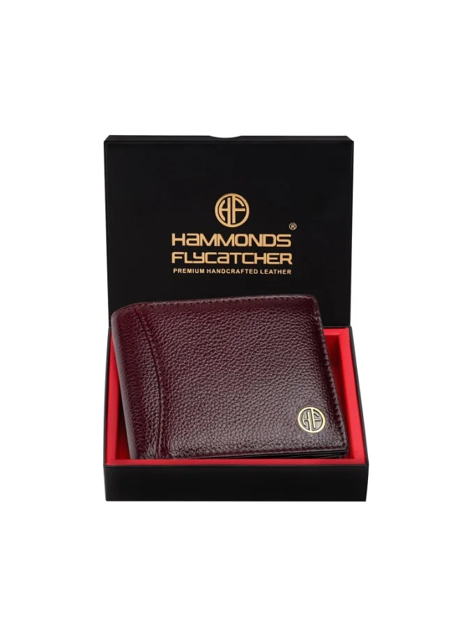 HAMMONDS FLYCATCHER RFID Protected Bi-Fold Wallet for Men Leather Original, Mens Wallet, Leather Wallets for Men, Stylish Purse with 6 Card Slots, 3 ID Slot, Coin Pocket, Gift for Mens