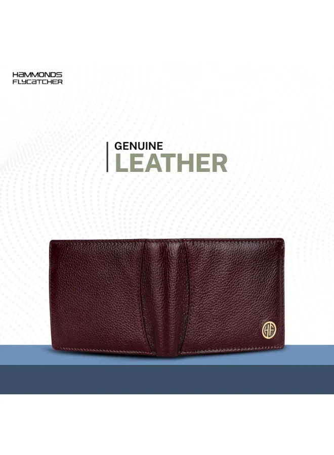 HAMMONDS FLYCATCHER RFID Protected Bi-Fold Wallet for Men Leather Original, Mens Wallet, Leather Wallets for Men, Stylish Purse with 6 Card Slots, 3 ID Slot, Coin Pocket, Gift for Mens