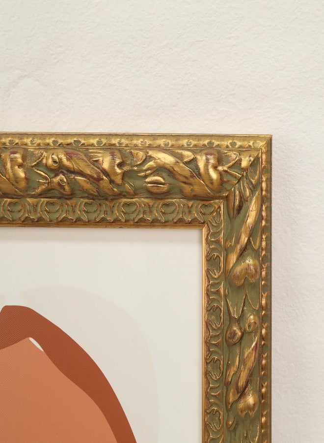 FOLKOR Wood Canvas Frame for 11x14 Oil Paintings Art Prints, Finished Antique Gold 11x14 Frame for Landscape Portrait, Ornate Art Frame for Office Living Room Wall Decor (Empty Frame, No Backboard) - Image 2