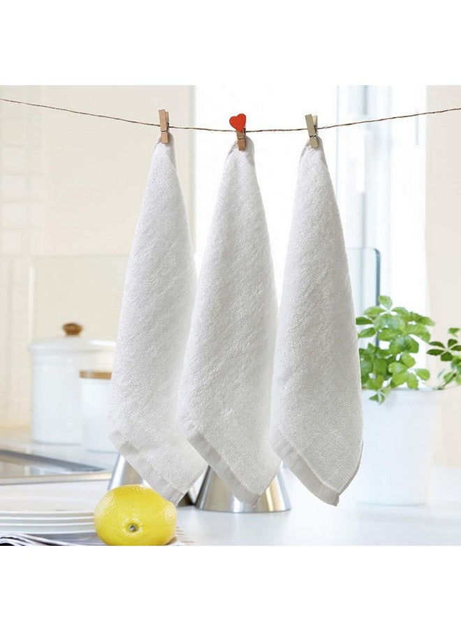 Foraineam Foraineam 15 Pack 10 x 10 inch Facial Washcloths Ultra Soft Bath Towels Face Cloths  - Image 3