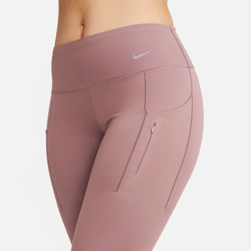Nike dusty rose Women's Go Firm-Support Mid-Rise Full-Length Leggings for Women | Best Price UAE