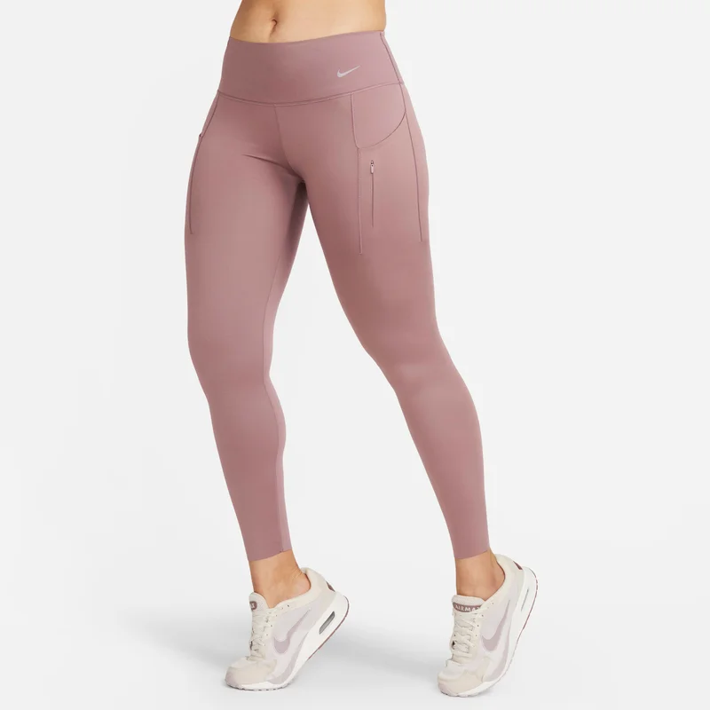 Nike dusty rose Women's Go Firm-Support Mid-Rise Full-Length Leggings for Women | Best Price UAE