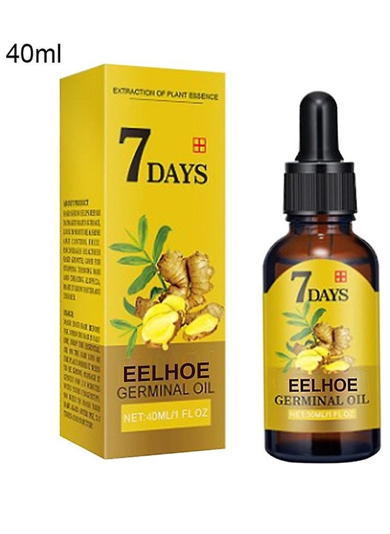 EELHOE - Fast Hair Growth Ginger Growth Hair Oil Treatment Anti Hair Loss Men Women Scalp Treatment Serum Products Beauty Health - Image 1