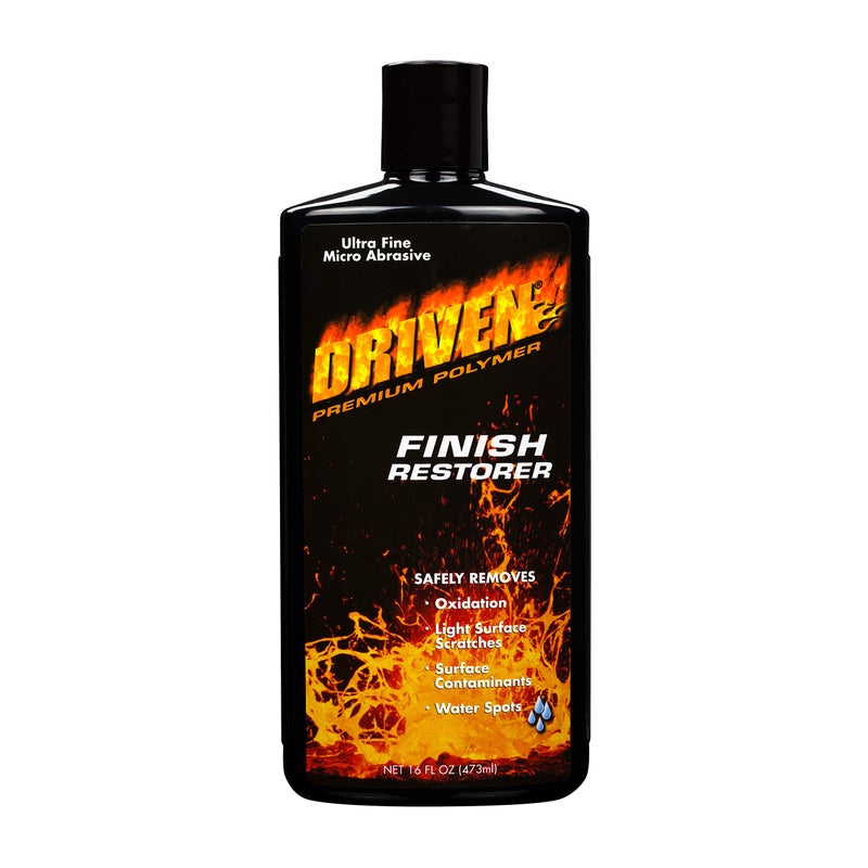 DRIVEN Finish Restorer for All Paint Types Clear Coat Fiberglass Gel Coat Tire Rims  More  Safely Removes Medium to Heavy Oxidation Water Spots Light Surface Scratches  for Automobiles Boats