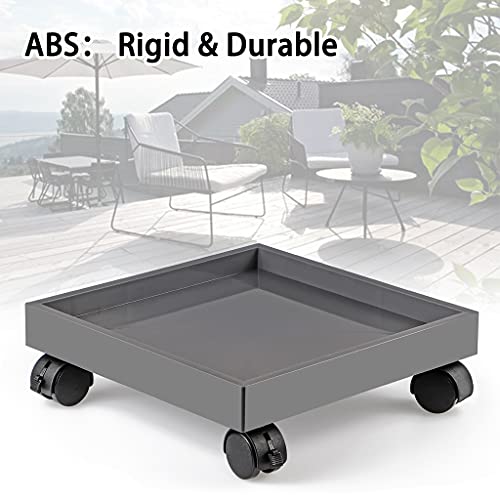 Skelang Square Wheeled Plant Dolly - ABS Planter Trays, Heavy Duty, Load Capacity 110 Lbs - Image 4