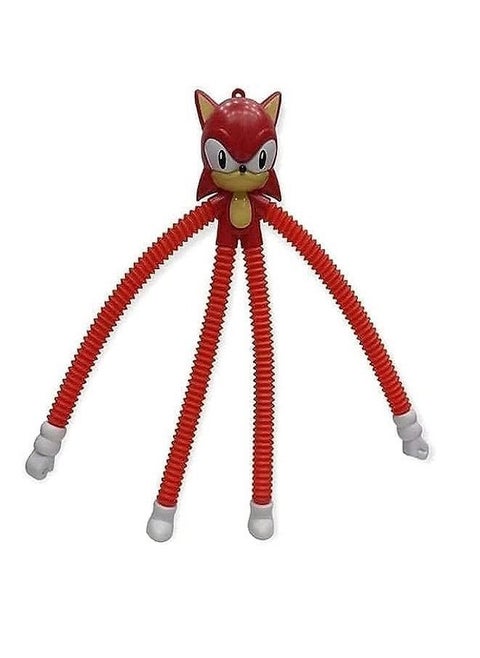 Sonic Fidget Toys Tubular Toy for Kids, Red (Red)