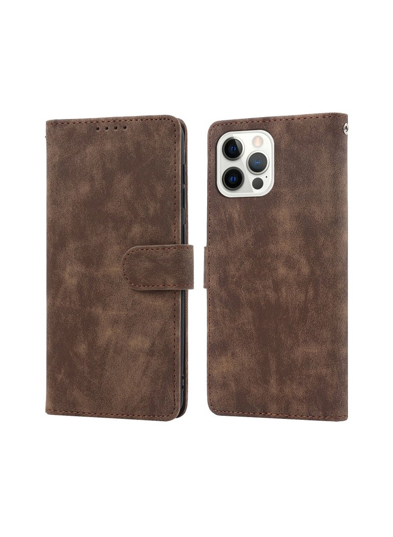 Suteni Flip Cover Leather Protective Hidden Card Slots Phone Case for iPhone  - Image 1