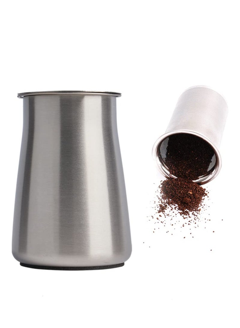 YIXUAN Coffee Sifter Ground Coffee Receiver 500um Stainless Steel with Black Matte Coating Non-slip Base - Image 1