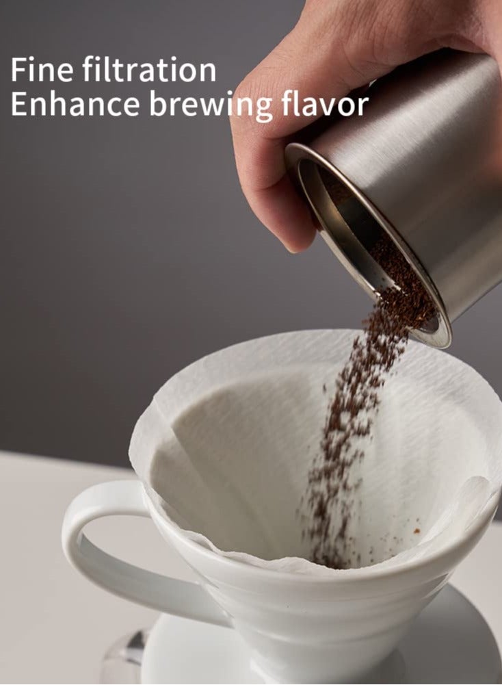 YIXUAN Coffee Sifter Ground Coffee Receiver 500um Stainless Steel with Black Matte Coating Non-slip Base - Image 5