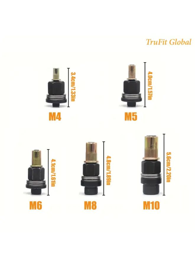 Manual Rivet Tool Set 5pcs With M4 M10 Rivet Nuts For Automotive Industrial DIY - Image 4