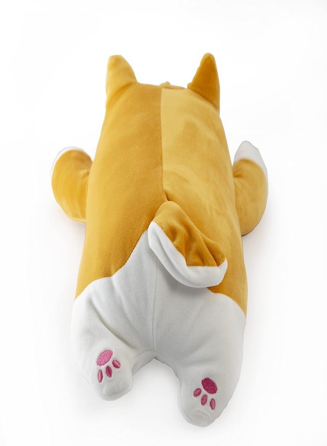 Mango Steam 13.5" Cute Kawaii Soft Plush Dog with Wagging Tail/Pillow/Stuffed Animal (Shiba, Brown) - Image 5