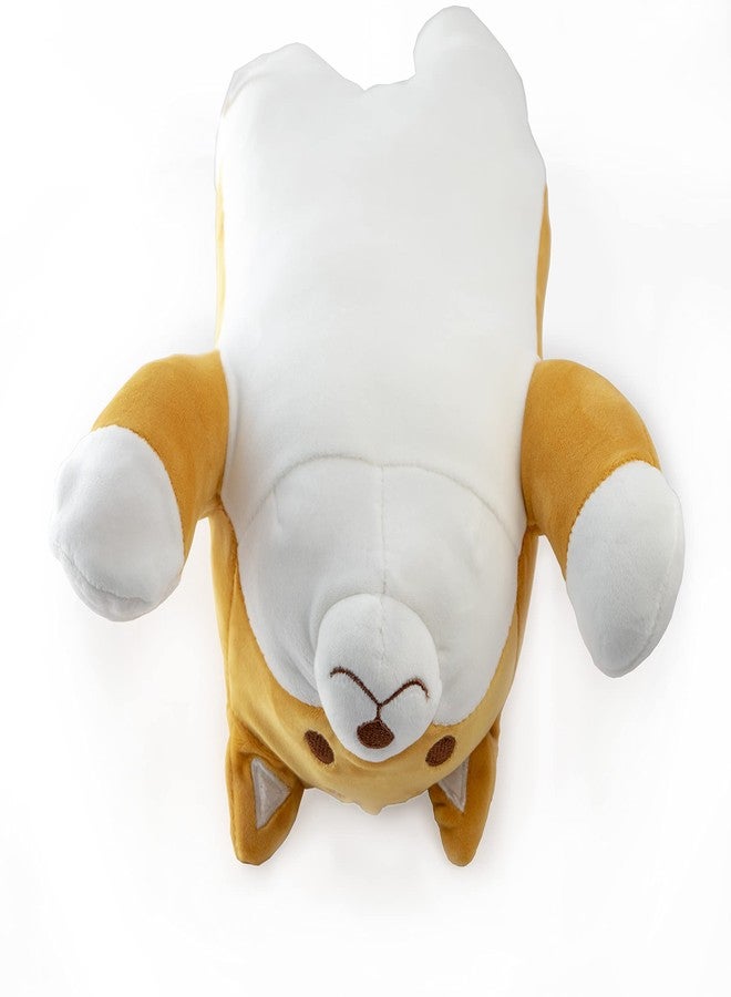 Mango Steam 13.5" Cute Kawaii Soft Plush Dog with Wagging Tail/Pillow/Stuffed Animal (Shiba, Brown) - Image 3