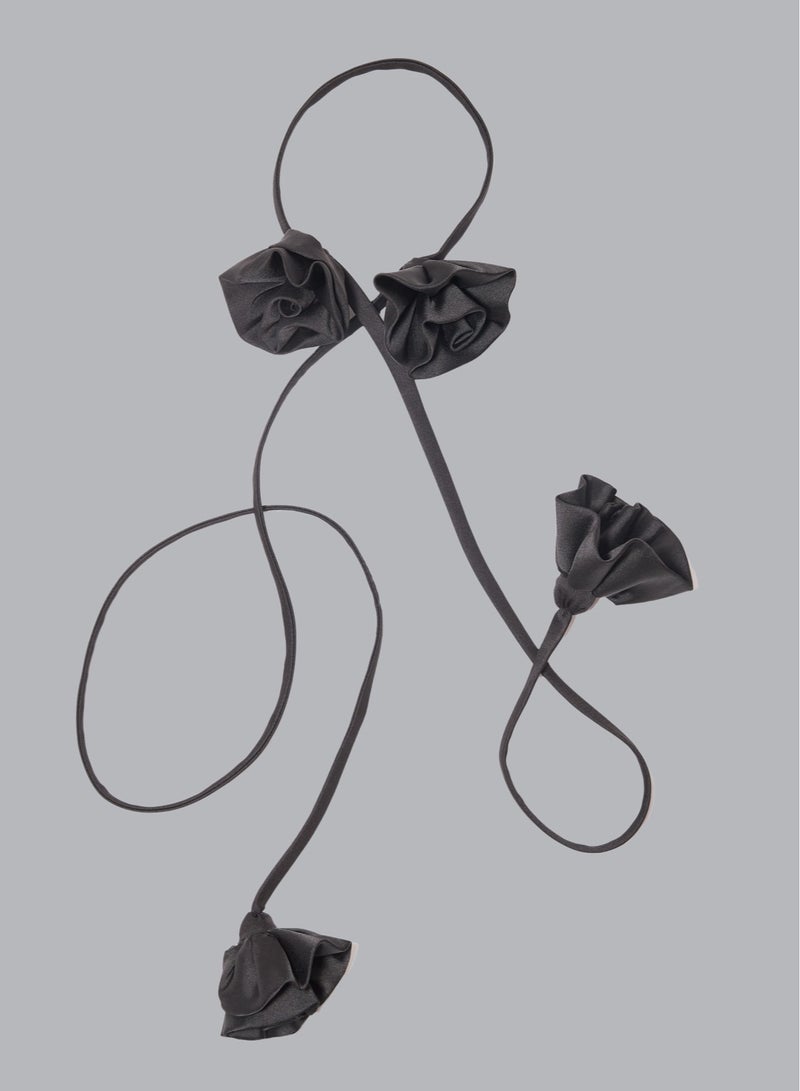 MUST HAVE • BLACK FLORAL BELT  - Image 4