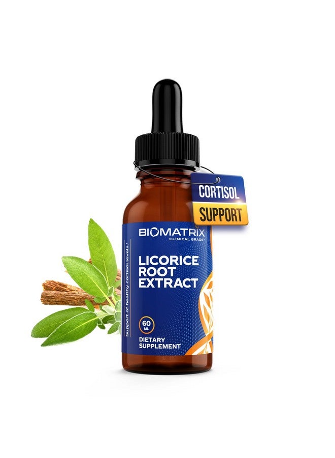 BioMatrix Licorice Root Extract (1200 Drops 2 fl. oz) More Active Ingredient Than Competing Brands (0.87 mg Glycyrrhizin per Drop), Less Doses Needed, Concentrated, Raise Cortisol, Energy - Image 1