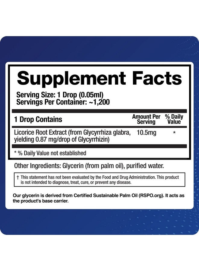 BioMatrix Licorice Root Extract (1200 Drops 2 fl. oz) More Active Ingredient Than Competing Brands (0.87 mg Glycyrrhizin per Drop), Less Doses Needed, Concentrated, Raise Cortisol, Energy - Image 2