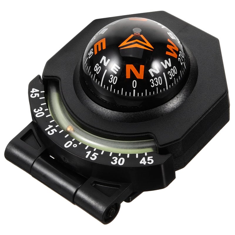Luminous Car Compass with Adhesive Acrylic Base for Accurate Navigation in Cars Boats - Image 2