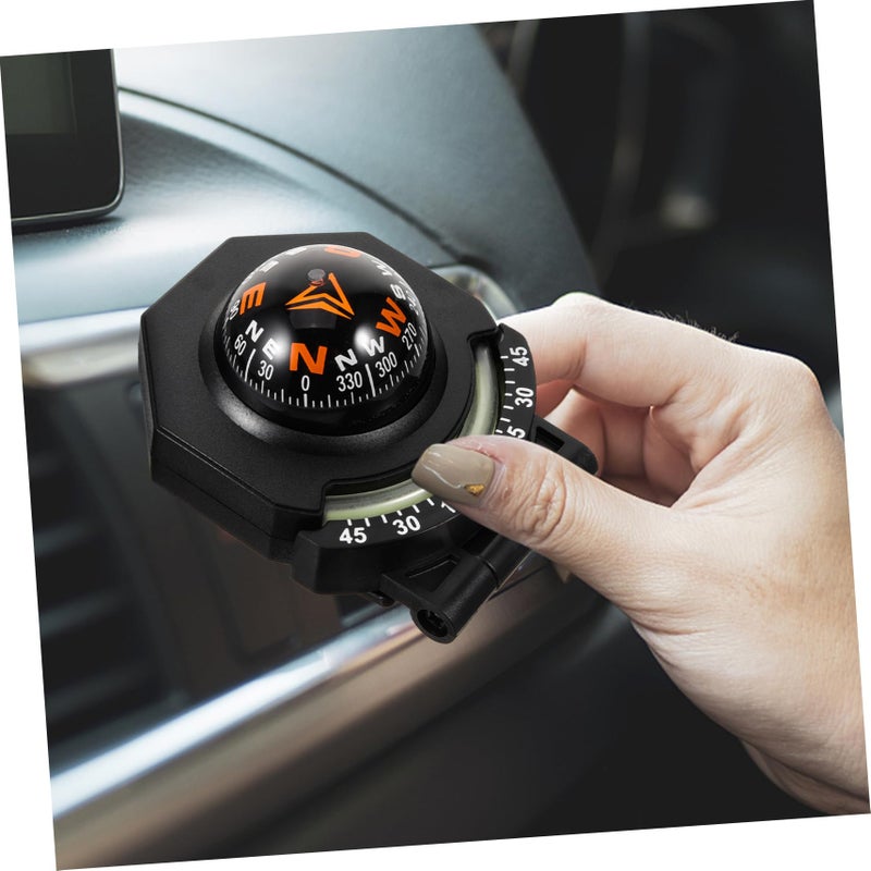 Luminous Car Compass with Adhesive Acrylic Base for Accurate Navigation in Cars Boats - Image 5