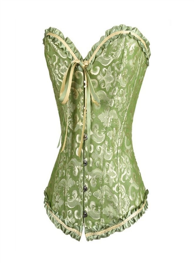 Loquat Fashion Trend Corset Green - Image 1