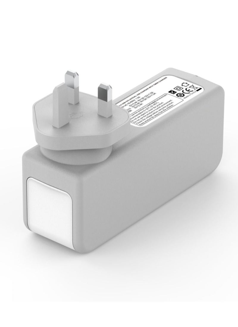 budi - Budi Timer Charger PD Type C+QC3.0 Dual USB Charger/Fast Charger - Image 1