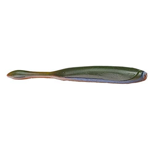 Strike King KVD Dream Shot Fishing Lure, Soft Plastic Worm, Hinged Tail Section, Coffee Scent, Salt Impregnated, Open Pour Technology - Image 3
