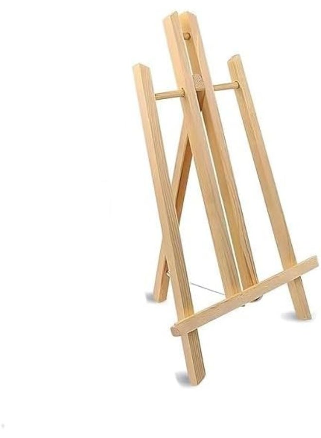 Slasa SLASA 40cm Wooden Tabletop Easel Stand – Portable Tripod Display Holder for Canvas, Art, Photos, Signs & Crafts – Mini Easel for Kids, Students, Events  - Image 1