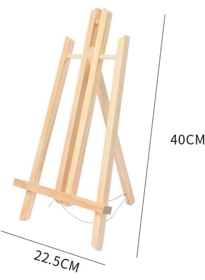 Slasa SLASA 40cm Wooden Tabletop Easel Stand – Portable Tripod Display Holder for Canvas, Art, Photos, Signs & Crafts – Mini Easel for Kids, Students, Events  - Image 4