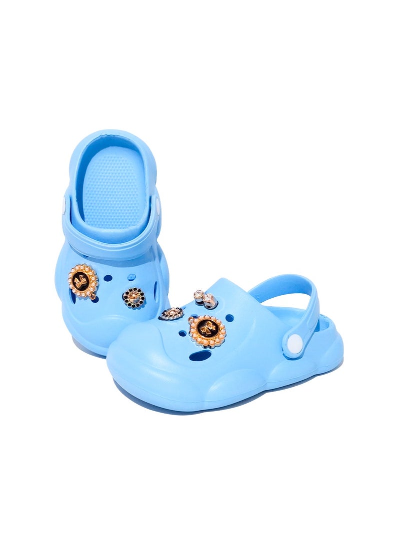 Jewels Kids Breathable Slip-On Crocs – Waterproof, Non-Slip, and Versatile for Indoor & Outdoor Use"