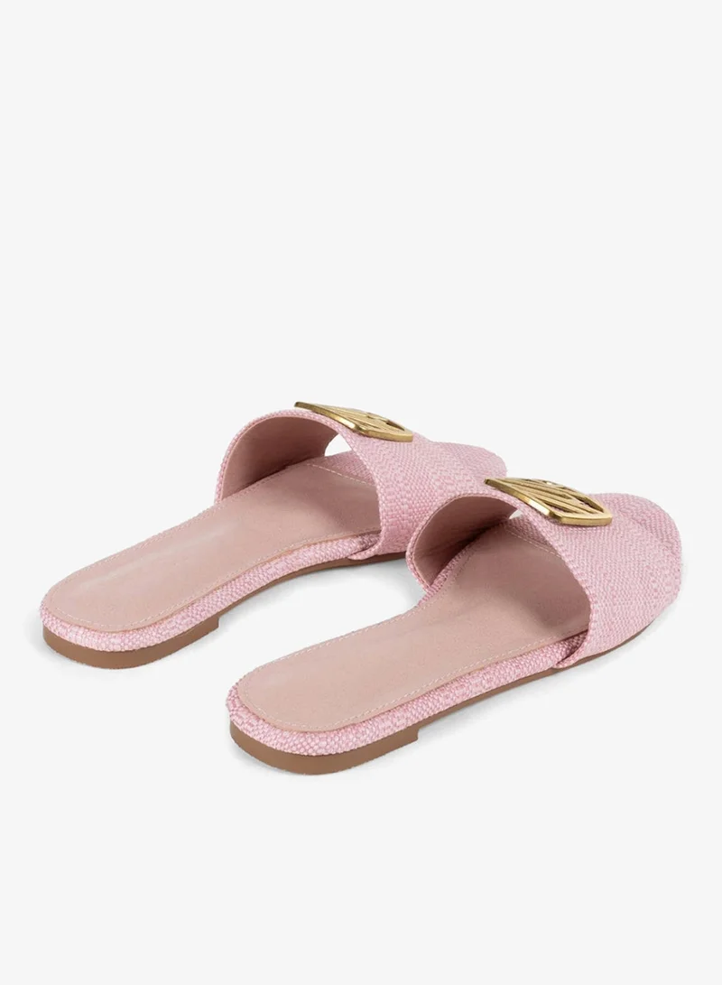 Ipekyol Monogram Buckled Slippers
