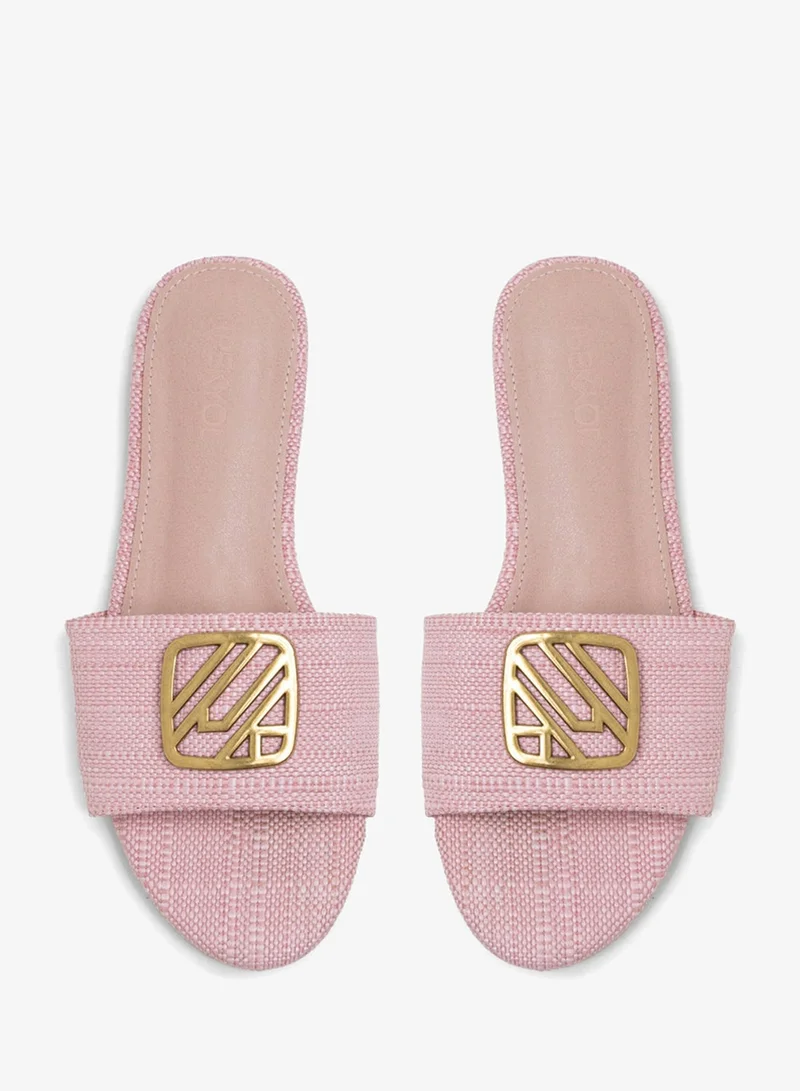 Ipekyol Monogram Buckled Slippers