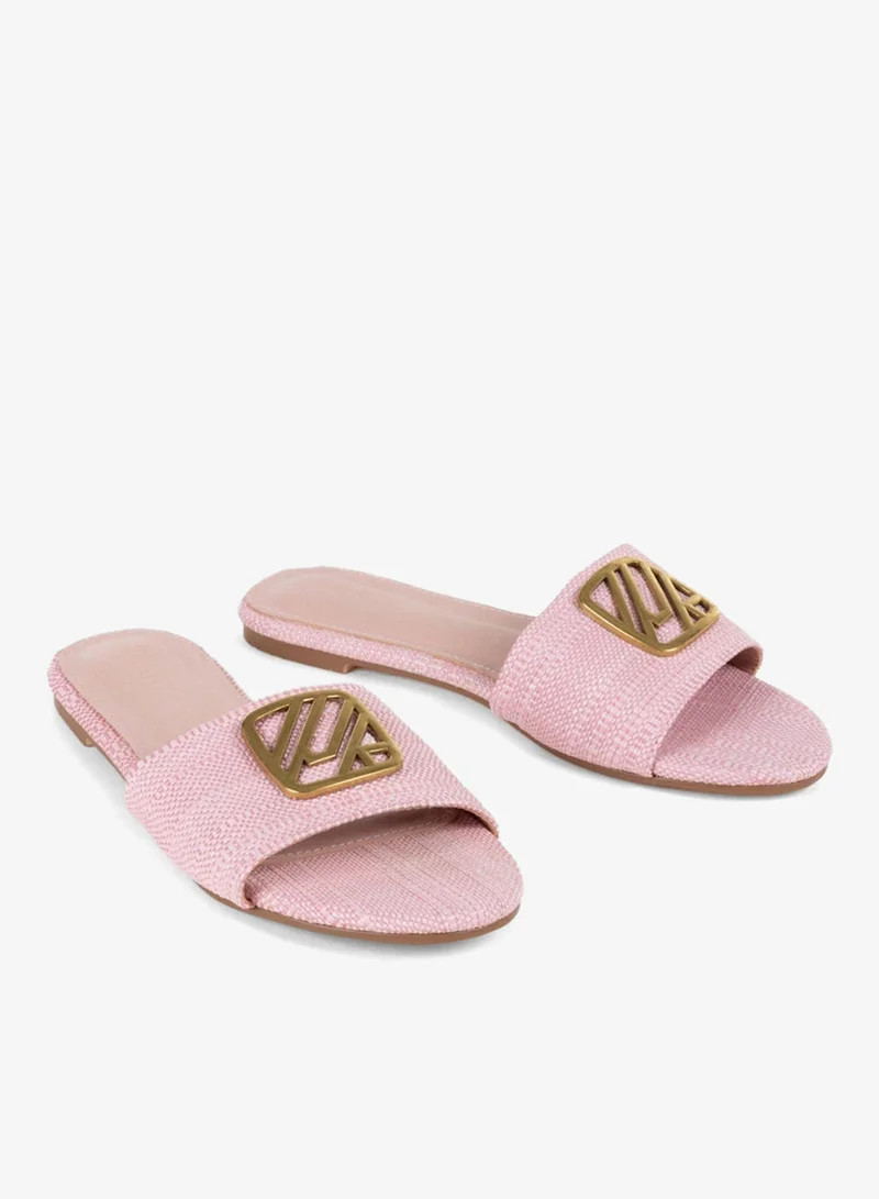 Ipekyol Monogram Buckled Slippers