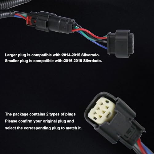 Lathsy Tail Light Compatible With 2014-2019 Chevy Silverado 1500 2500 HD GMC Sierra 3500 HD Right Passenger Side Taillight Replace 23141275 Halogen - Image 3