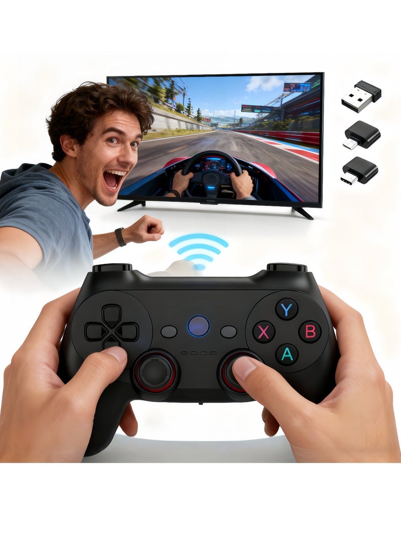 Multiplatform Wireless Controller- TMR Electromagnetic Joysticks&Hall Effect Switch triggers,6-axis Gyro Gaming Controller for Switch/PC/iOS/Android/Steam - Image 3