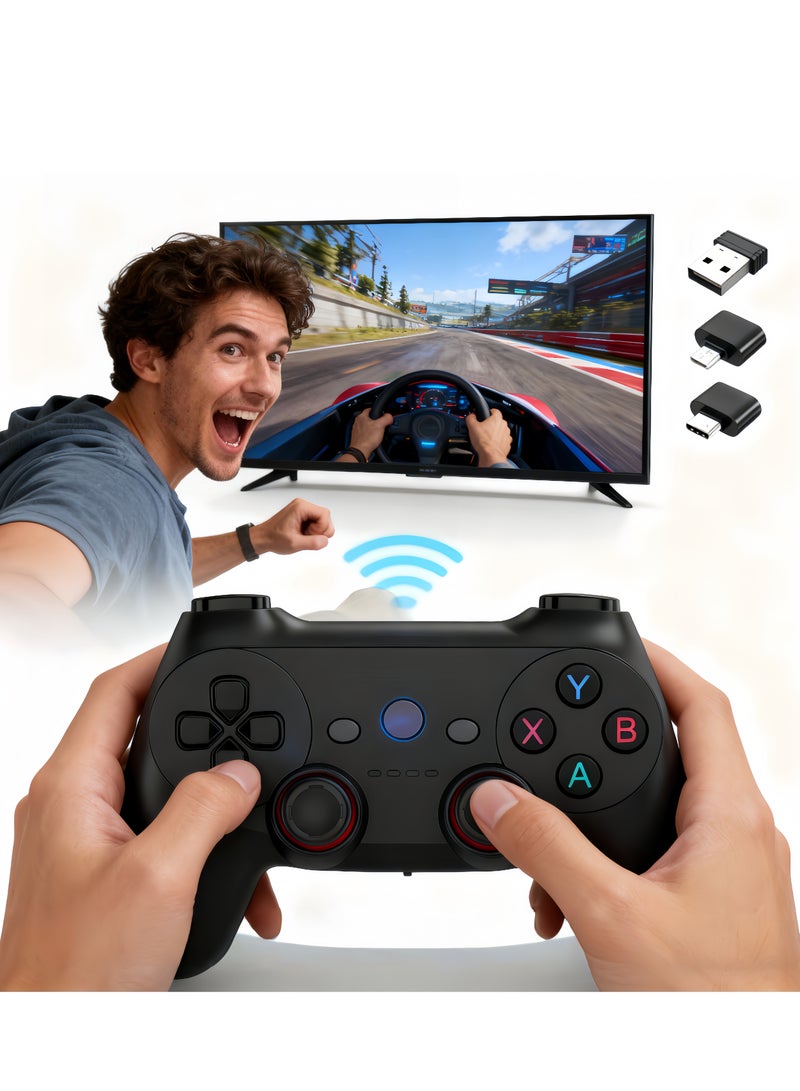 Multiplatform Wireless Controller- TMR Electromagnetic Joysticks&Hall Effect Switch triggers,6-axis Gyro Gaming Controller for Switch/PC/iOS/Android/Steam - Image 4