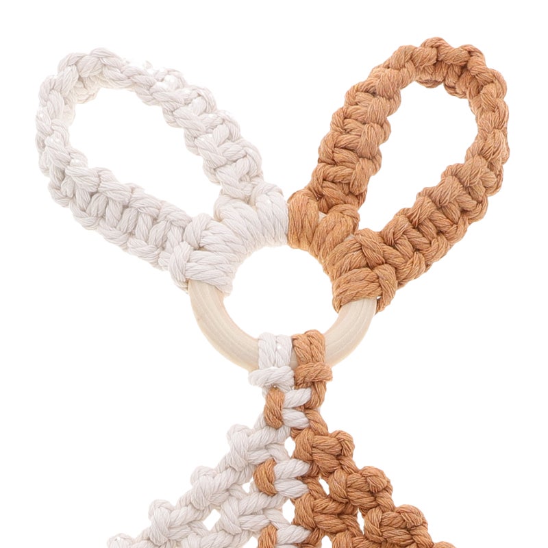 Handwoven Cotton Macrame Plant Hanger For Indoor Plants Boho Style Hanging Planter Rustic Woven Plant Holder For Home Office Decorations - Image 4