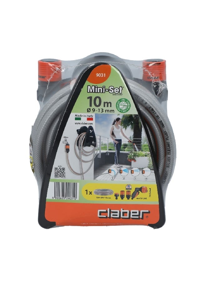 كلابر 4-فوهة رش نفاث مع خرطوم خفيف متعدد الألوان 10 متر JE90310000 - Image 1