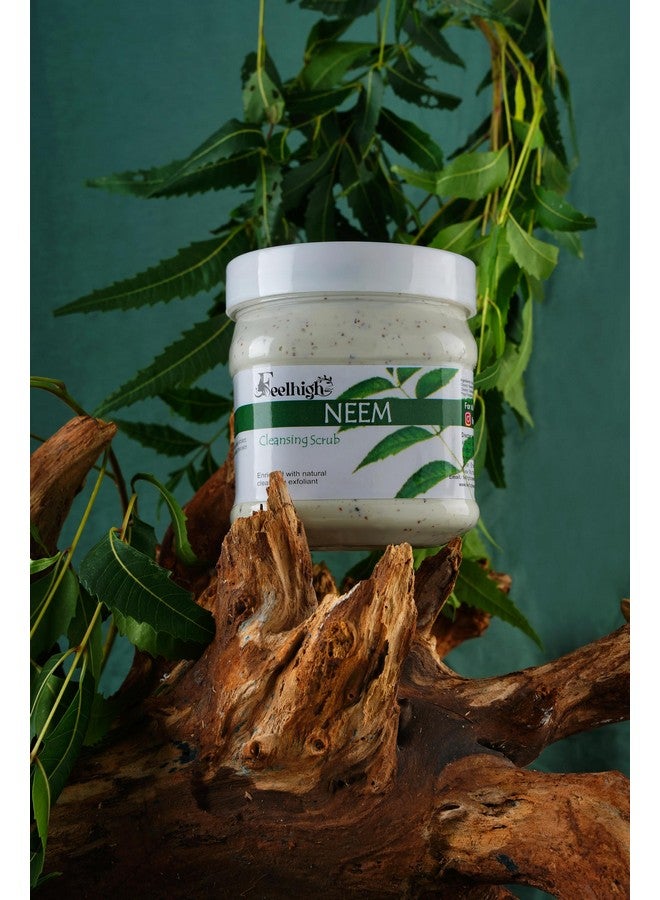 FEELHIGH Combo Neem Deep Cleansing Face Scrub 500ml Enriched with Neem Extract And Fruit Scrub 500ml Enriched with Strawberry And Multi Fruit Extract 500ml Pack 2 Men and women Facial Kit - Image 4
