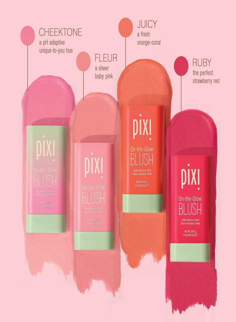 Pixie Pixi On-the-Glow Blush Tinted Moisture Stick – Shade: Ruby – 19g  - Image 4