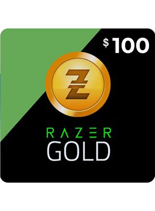 بطاقة هدايا رايزر جولد PIN العالمية 100 USD