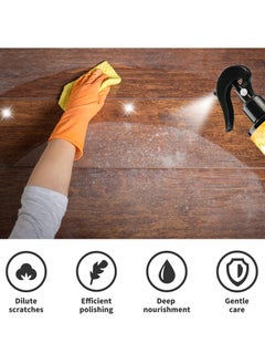 OUHOE Natural Micro-Molecular Beeswax Spray Furniture Polish Wood Cleaner and for Floor Tables and Chairs Cabinets Home Gloss Protection Care Polishing Waterproof Anti-Crack Anti-Scratch Renovation Wax  - Image 4
