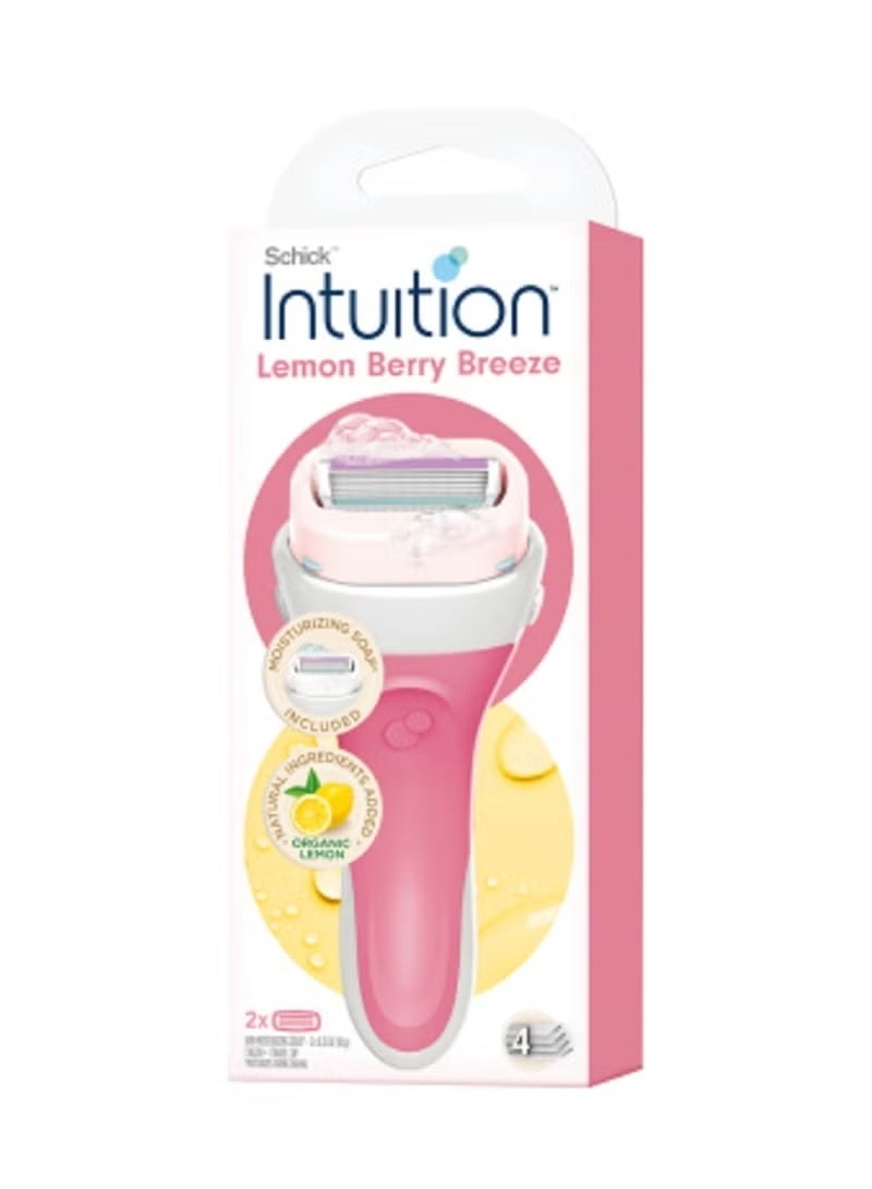 Schick Intuition Lemon Berry Breeze Razors for Women - Image 1
